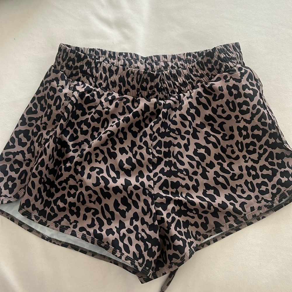 Year of Ours Leopard Running Shorts